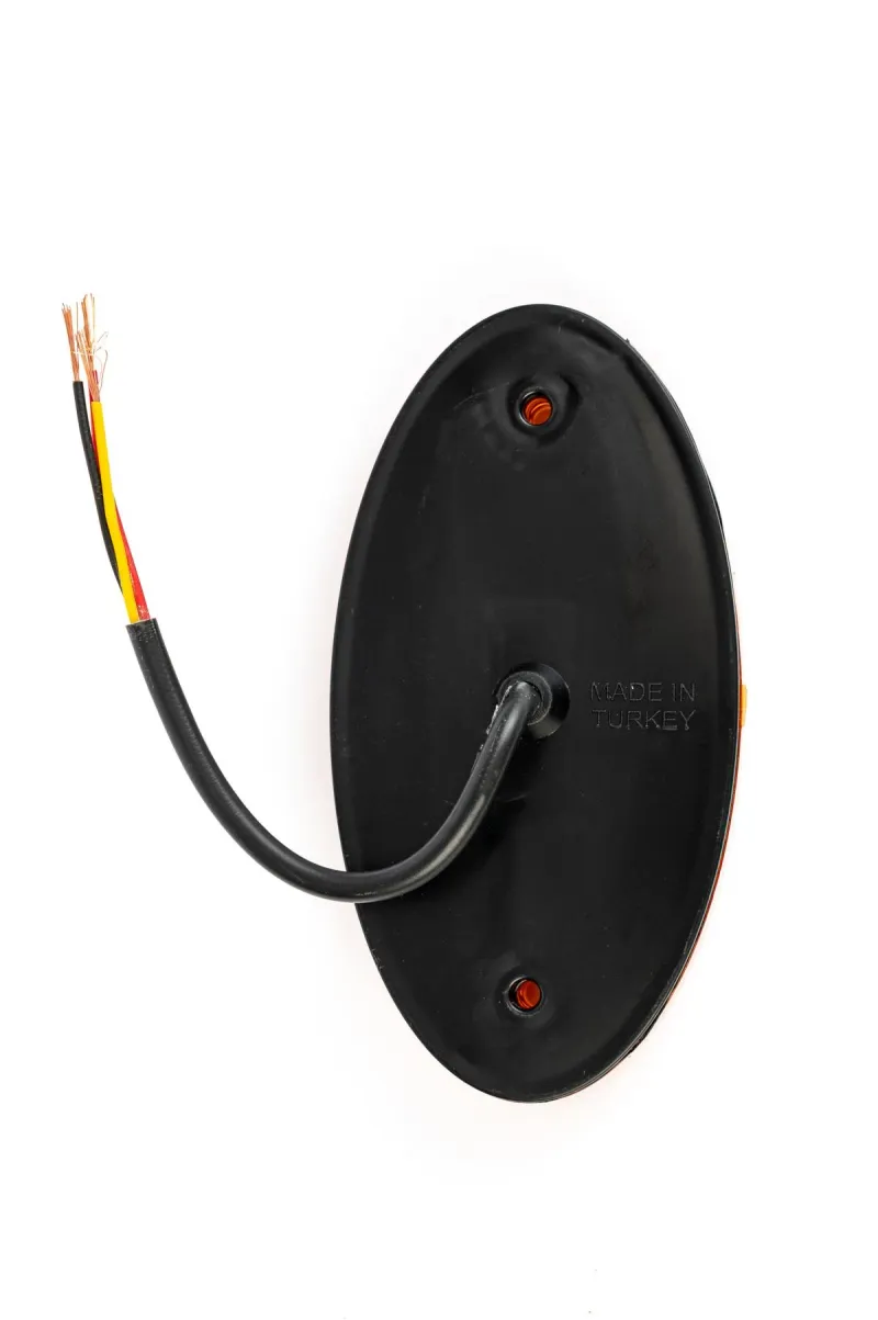LED Светодиоден Габарит, 116mm x 60mm, Червен, Неон Ефект, Три Функции,12V-24V - 6