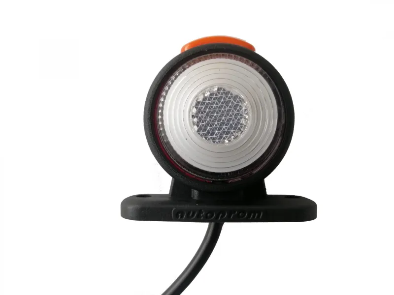 1 брой LED ЛЕД светодиоднен габарит, токос, рогче 24V с три светлини бяла,жълта,червена Неон Ефект за ремаркета, платформи, камиони и др. - 10