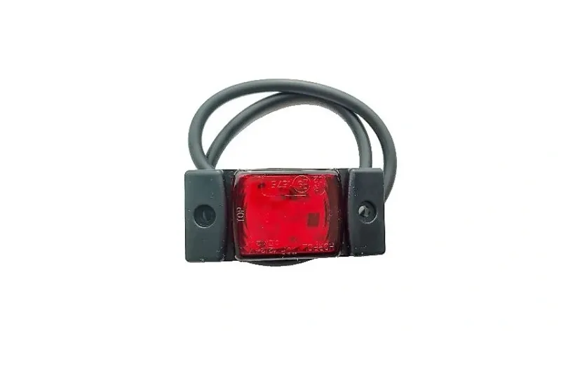 LED Светодиоден Габарит, Маркер, Токос, Червен, Е-Mark, 3 LED, 12V-24V, 7.3 см - 4