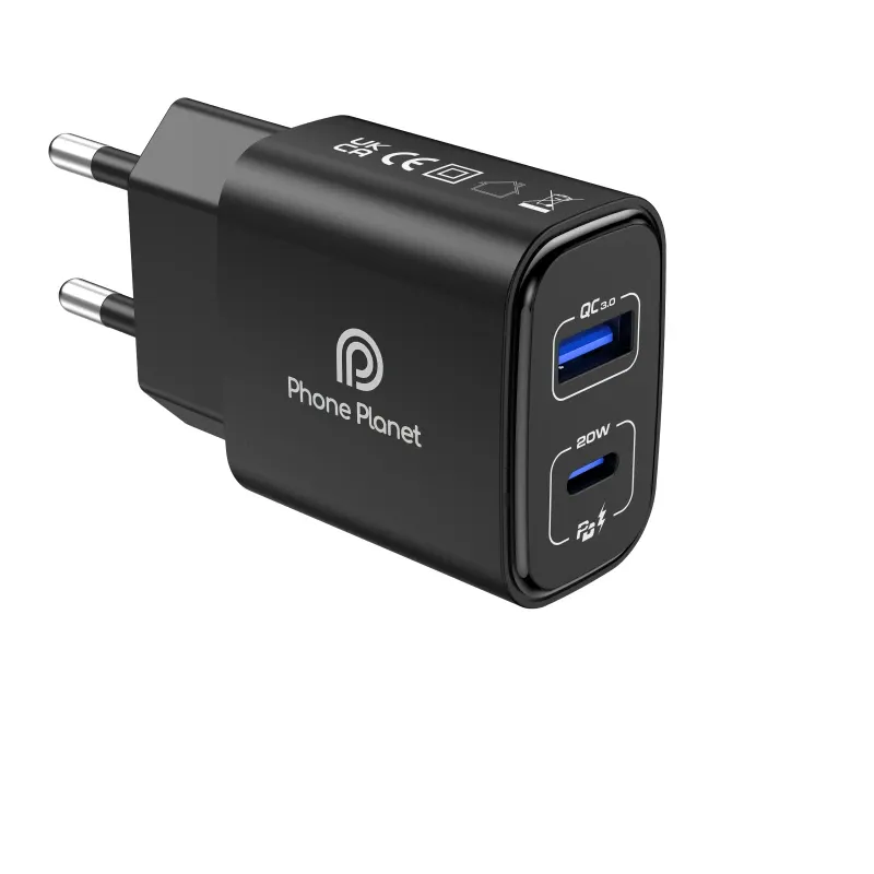 Адаптер Phone Planet 220V A+C black - 2