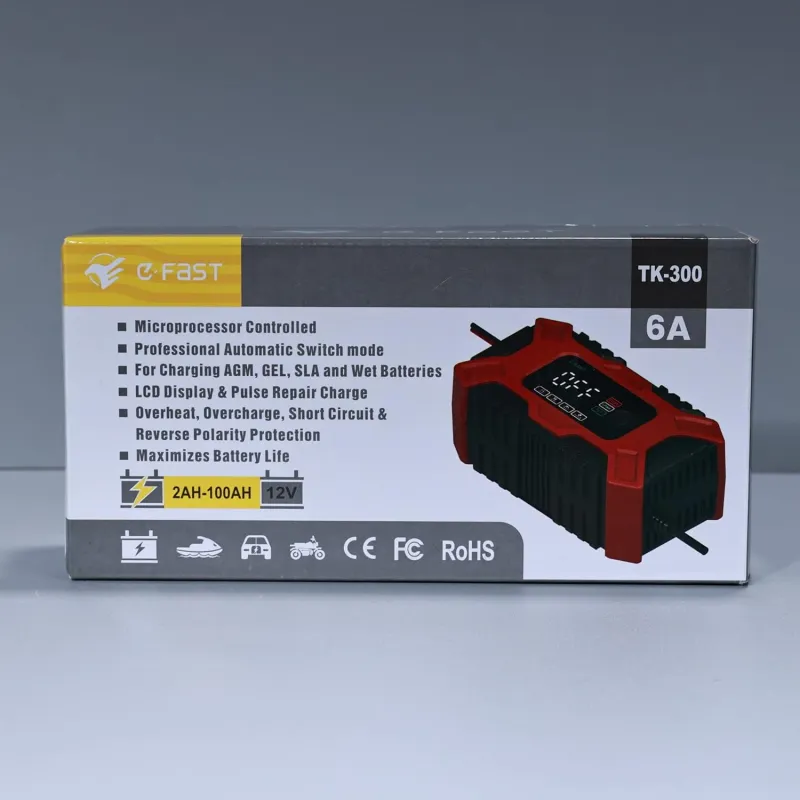 Автоматично Smart Смарт Импулсно Зарядно за Акумулатор 12V 6A - 1