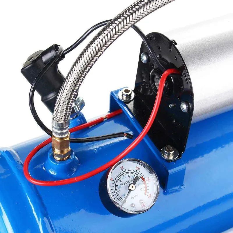 Компресор За Въздух Под Налягане, 12V, 150psi, 8 Бара, 6 литра, За Тромби, Помпене, Боядисване и др. - 3