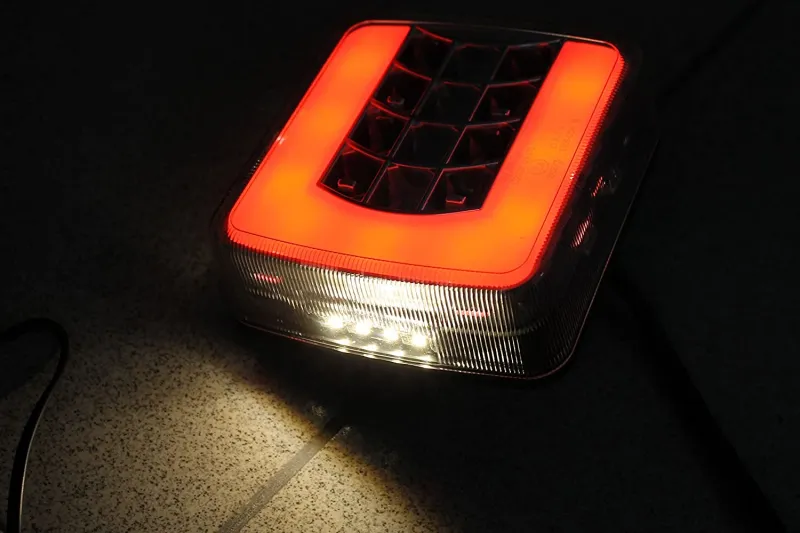 Комплект Стопове Задни Свeтлини С Крушка 12v Подходящи За Бус Камион Ремарке Караванa Платформа Със Сертификат E4 - 5
