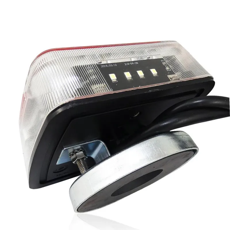 12V LED стопове пет функции за ремаркета и колесари с магнит кабел - 6