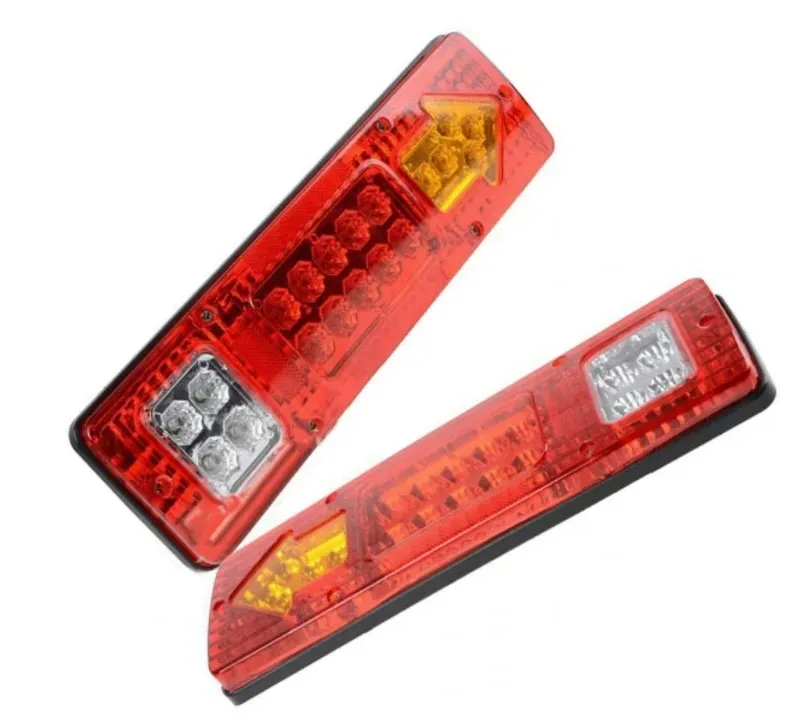 Комплект LED стопове стоп светлина с мигач задна светлина 12v за камион бус ТИР ремарке каравана 29 x 8 cm - 9