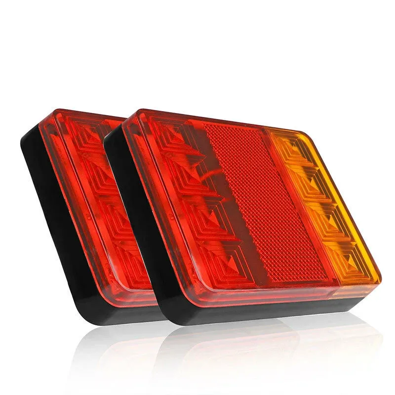 Комплект LED Диодни стопове, стоп светлини, задни светлини 12V-24V за бус камион ТИР ремарке каравана платформа - 2