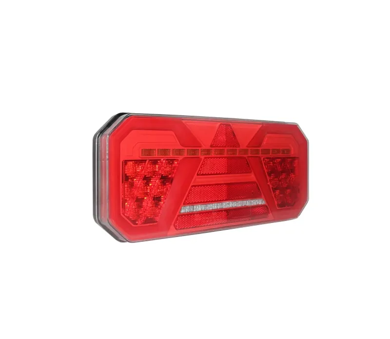 Комплект Ляв + Десен Мултифункционални Диодни LED Лед Стопове с Бягащ Мигач Неон Neon Ефект 12V 24V 305mm X 140mm X 35mm E9 За Бус Камион Тир Ремарке Караванa - 5