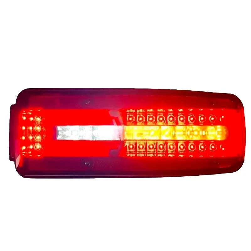 Комплект Ляв и Десен LED стопове Man Ман TGX 24V с 8 функции подходящи за Ремарке Караванa Бус Тир Камион - 0