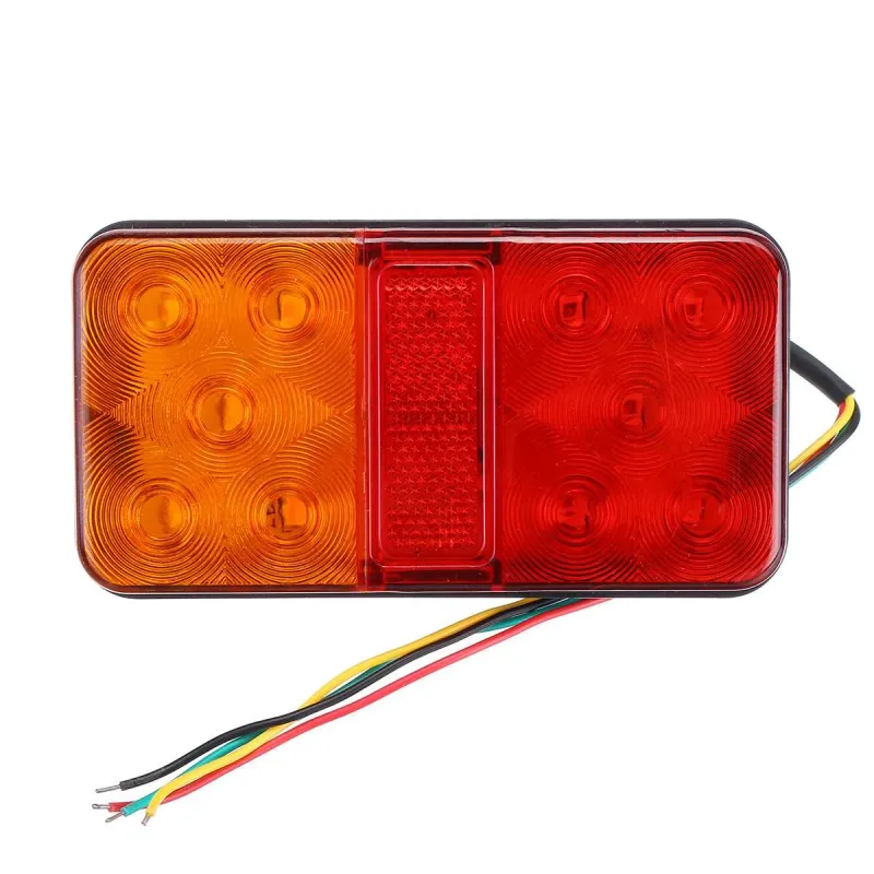 Комплект от 2 броя LED Лед Диодни Стопове Стоп Задна Светлина Slim 12V За Камион Ремарке Бус Ван Каравана и др. 15 cm x 8 cm - 11