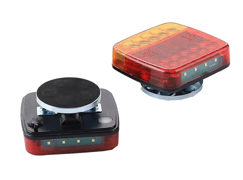 Безжични Wireless Лед Led Стопове с Магнит 12V 24V за Ремарке Каравана Платформа 5 Функции - 7