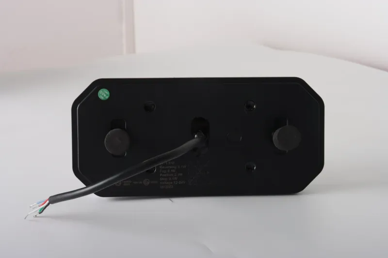 Комплект Ляв + Десен Мултифункционални Диодни LED Лед Стопове с Бягащ Мигач Неон Neon Ефект 12V - 24V 235mm X 110mm X 30mm E9 За Бус Камион Тир Ремарке Караванa - 3