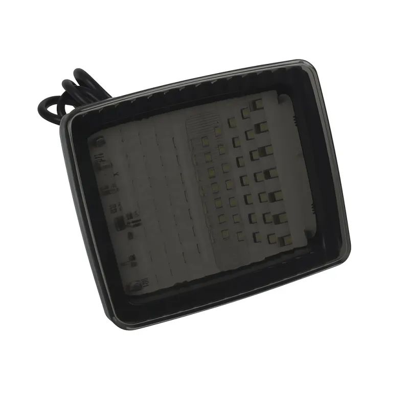 LED оранжев сигнален габарит с 70 диода, 12-24V, опушен - 1
