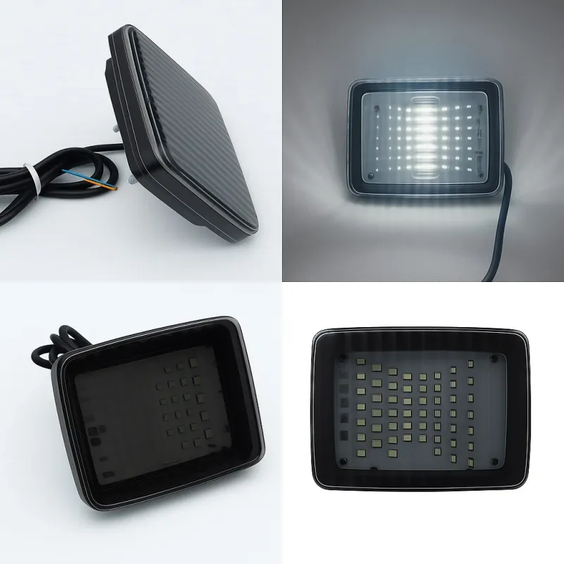 LED бяла задна светлина – габарит с 70 LED диода, 12–24V, опушен - 1