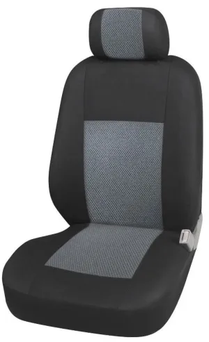 2+1 Лукс Калъфи В Сиво За Седалки за Mercedes Sprinter Vito Vw Crafter T5 Ford Transit Peugeot Iveco Премиум Плат
