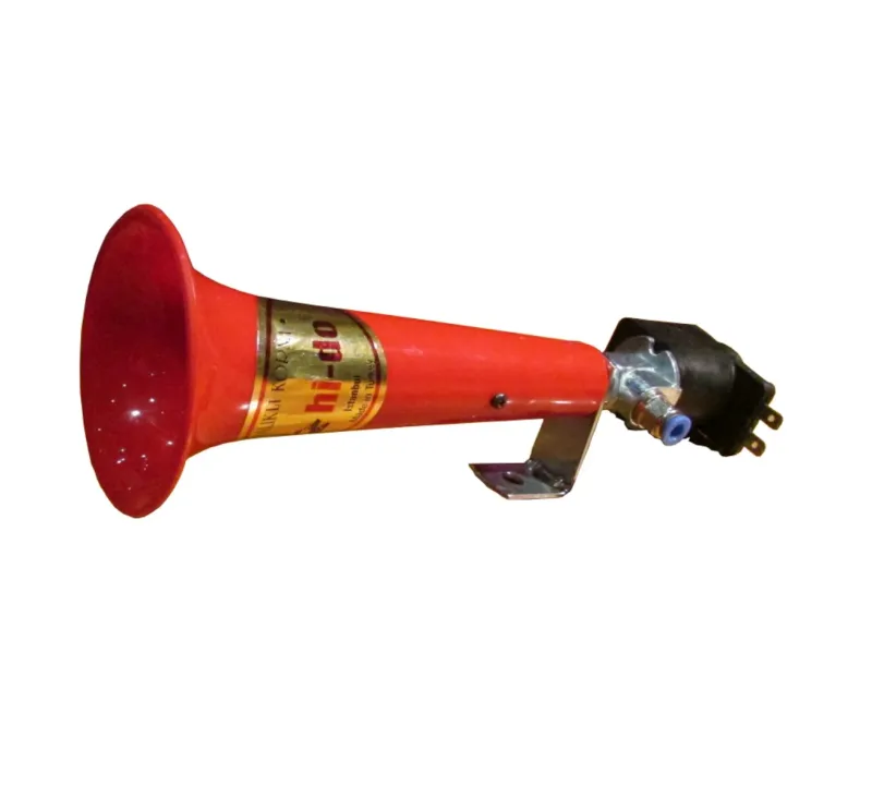 Тромба клаксон сирена единична кръгла Turkish Wolf Whistle  Турски Вълк 120dB 24V за камион бус автобус тир тежкотоварни машини и др. - 0