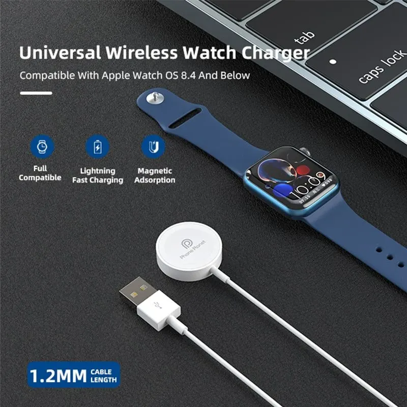 Безжично зарядно Phone Planet вкл. и за Apple Watch - 7